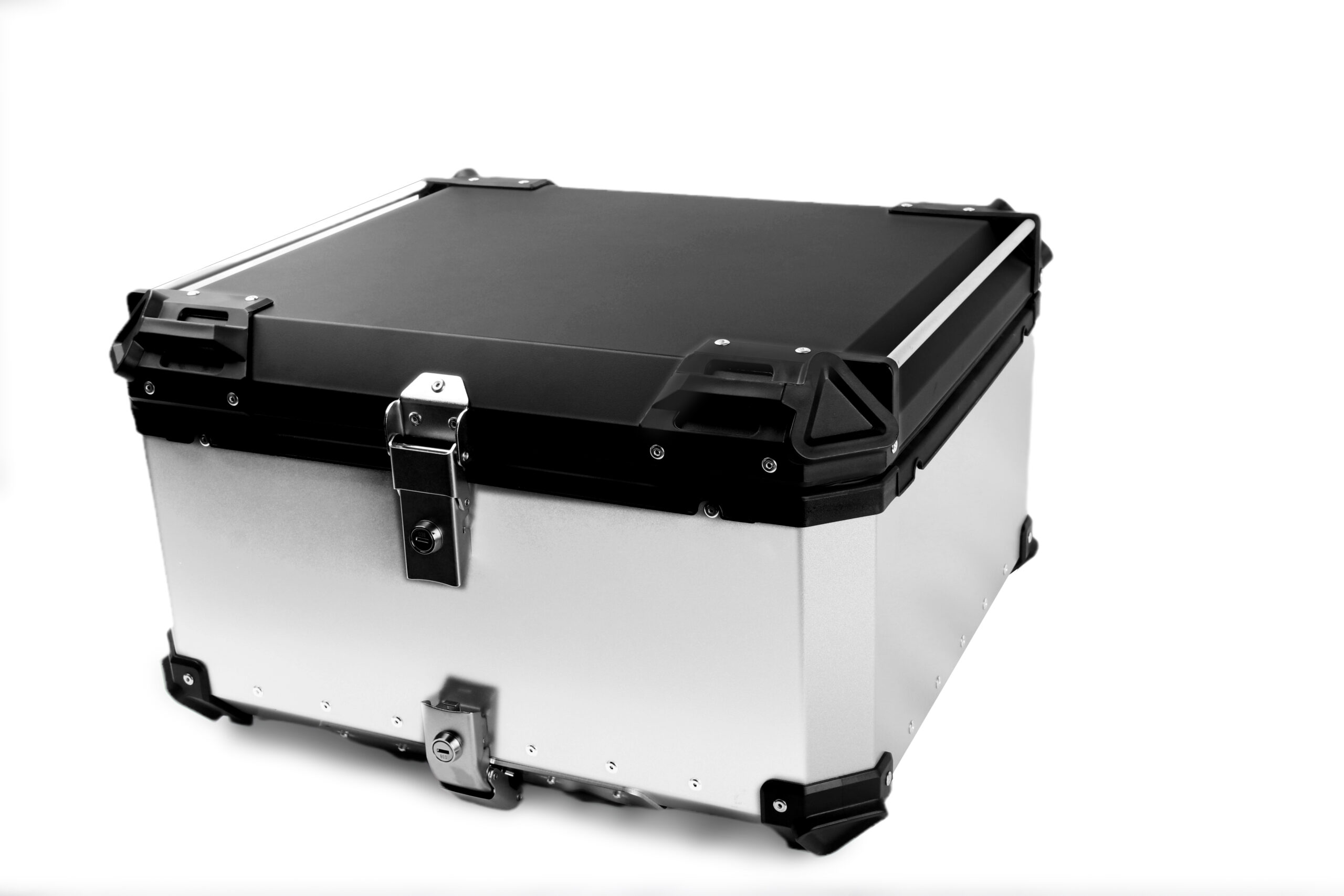 ארגז לאופנוע 100L - כסוף – תמונה 5