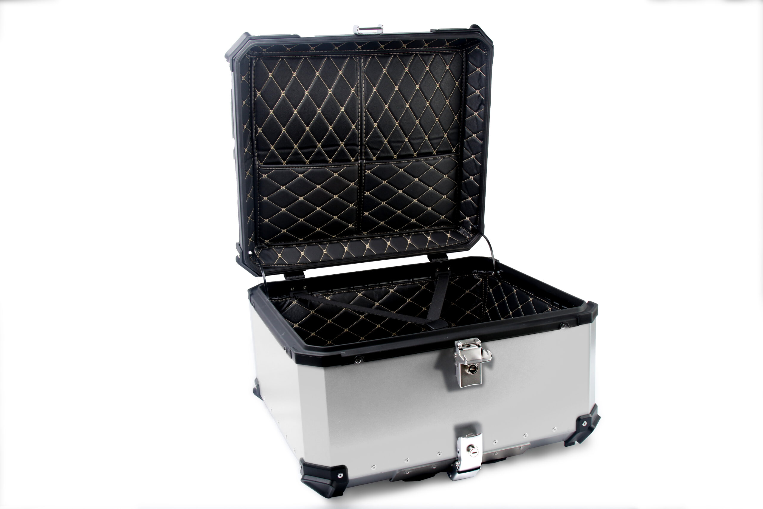 ארגז לאופנוע 100L - כסוף – תמונה 7