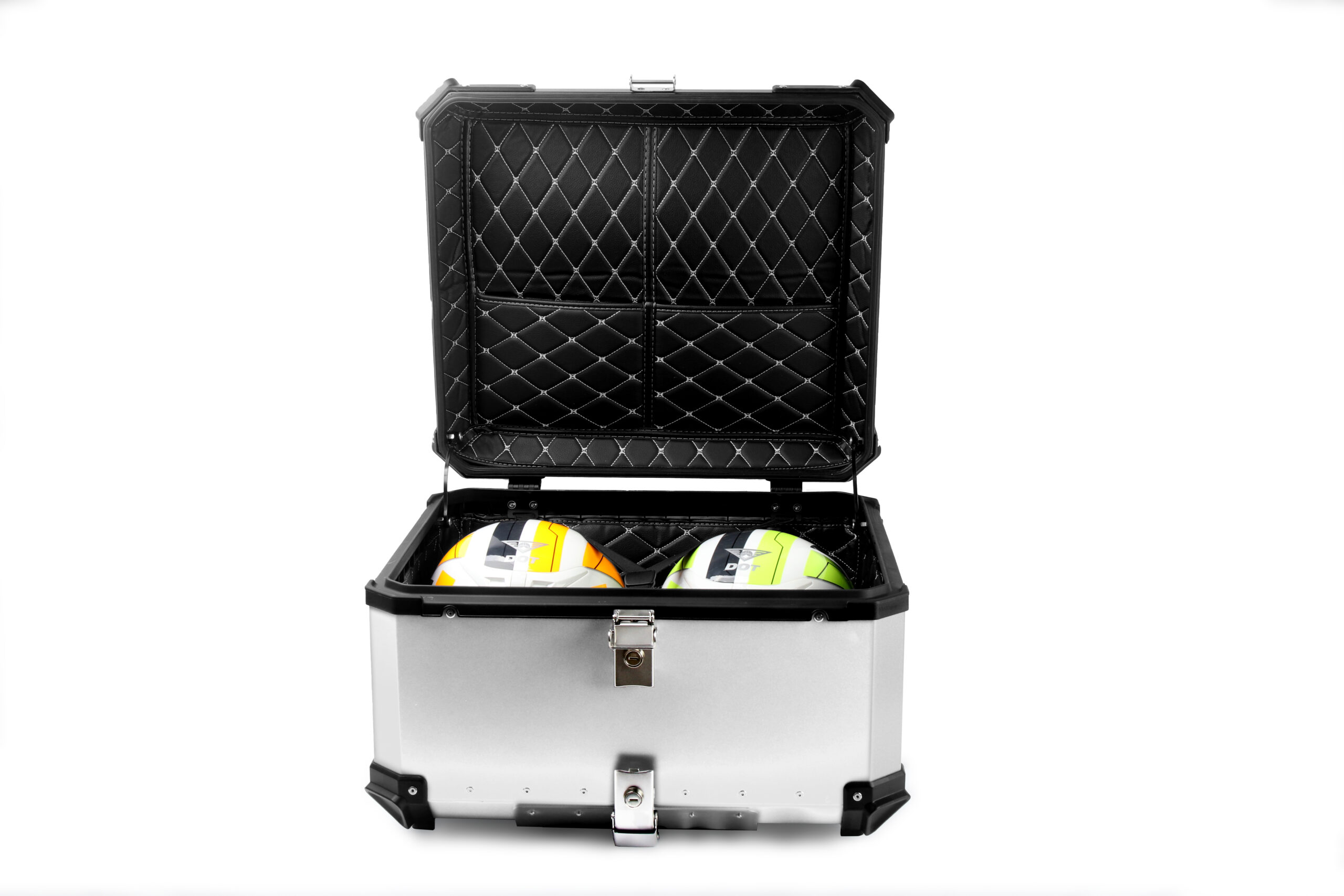 ארגז לאופנוע 100L - כסוף – תמונה 8